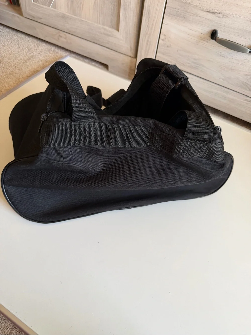 Classic adidas Black and White Small Duffel Bag
